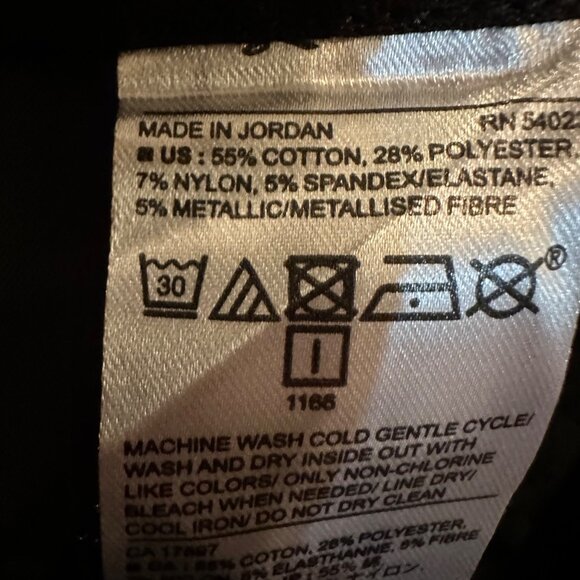 BANANA REPUBLIC WOMENS NEW BLACK SILVER PANTS SLOAN CURVY FIT SIZE 6 - Picture 11 of 11